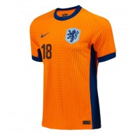 Camiseta Países Bajos Donyell Malen #18 Primera Equipación Replica Eurocopa 2024 mangas cortas